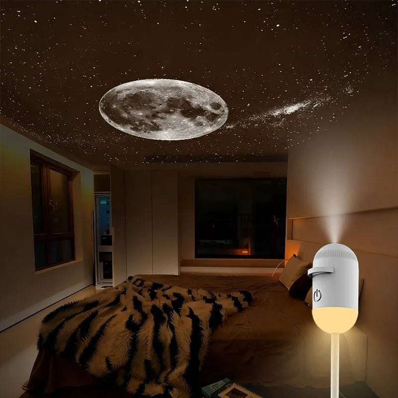 Mini Galaxy Star Projector Night Light For Room & Car